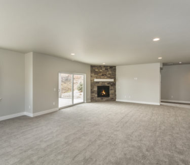 Spacious open finished basement